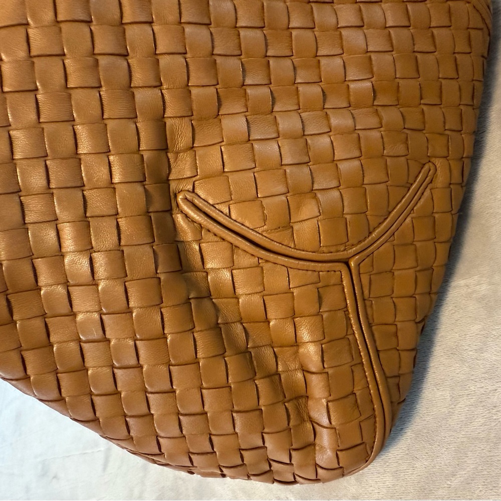 Bottega Venetta Intrecciato Shoulder Hobo Bag Brown - Picture 6 of 9